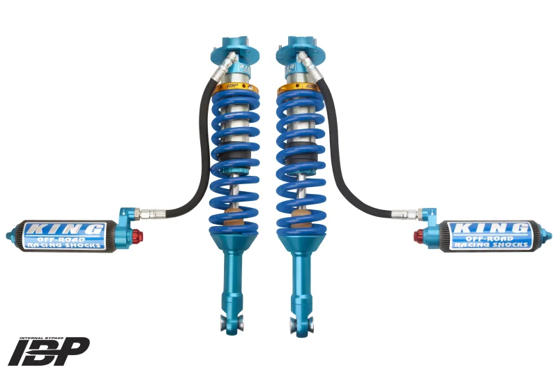 King Shocks 30001-403, 2017+ Ford Raptor 4WD Front 3.0 Dia Remote Perf Fin Res Coilover w/Adj/Int Bypass (Pair)