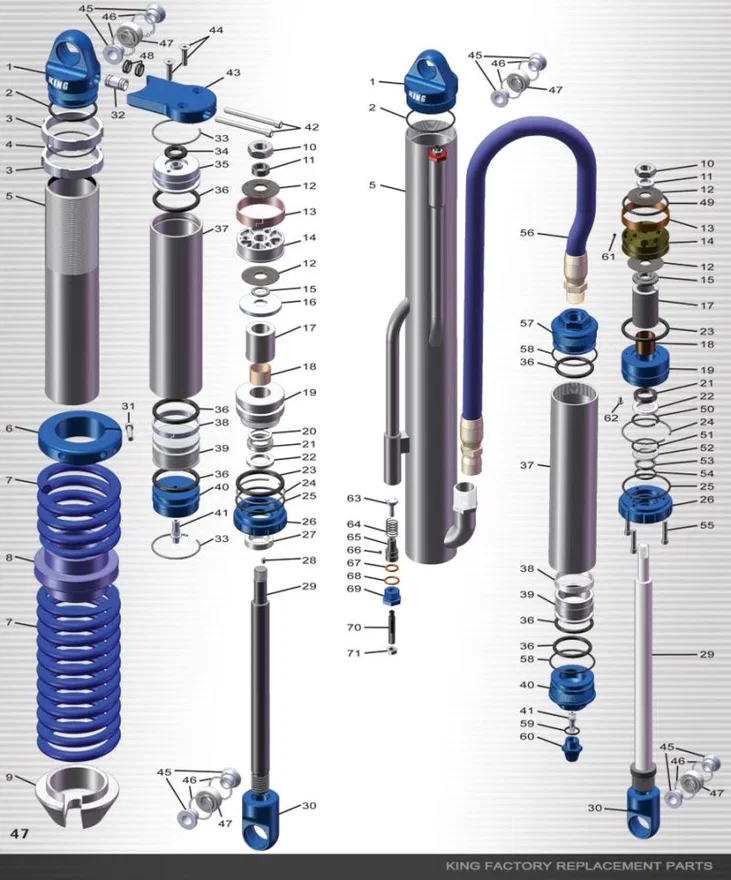 King Shocks 40007-002, top Out Washer 2.0 OD 1.600 Base