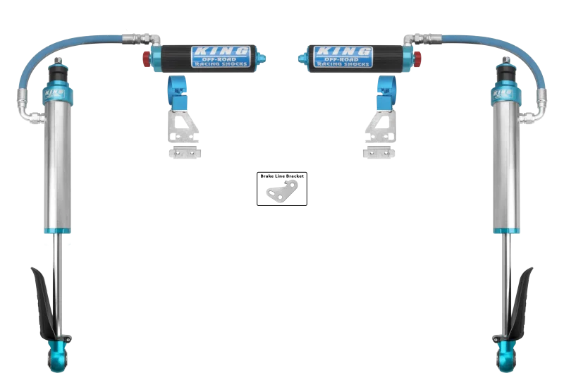 King Shocks 25001-409A, 2024+ Toyota Tacoma 2.5 Dia Remote Reservoir Shock w/Adjuster (Pair) - Rear