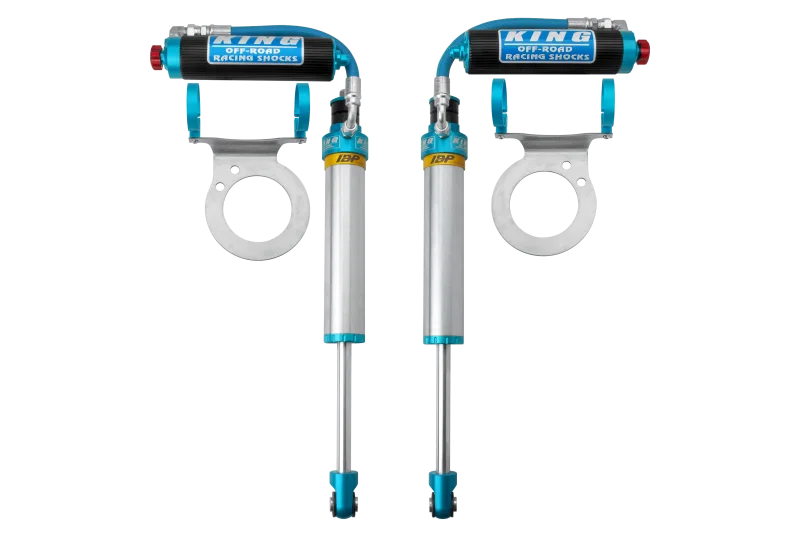 King Shocks 25700-412A, 2014+ Ram 2500/3500 4WD Front 2.5 Dia Piggy Hose Shock w/ Adj. & IBP (Pair)