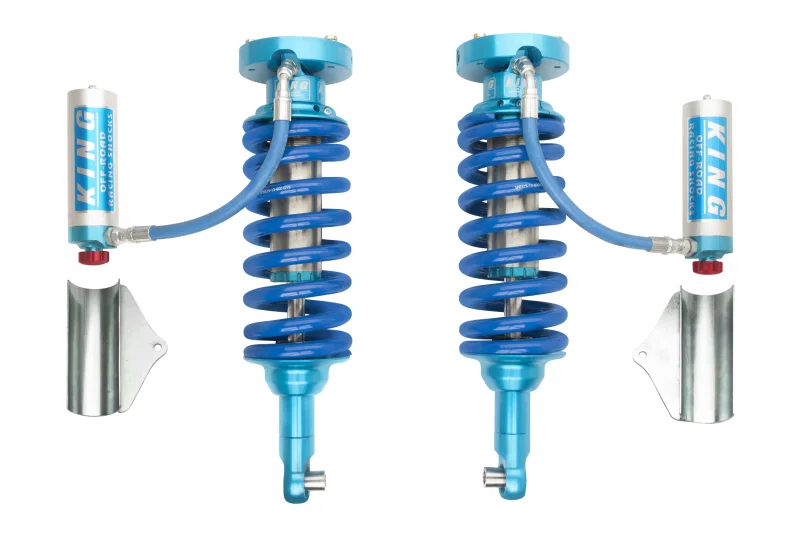 King Shocks 25001-388A, 2016+ Nissan Titan XD Front 2.5 Dia Remote Reservoir Coilover w/Adjuster (Pair)