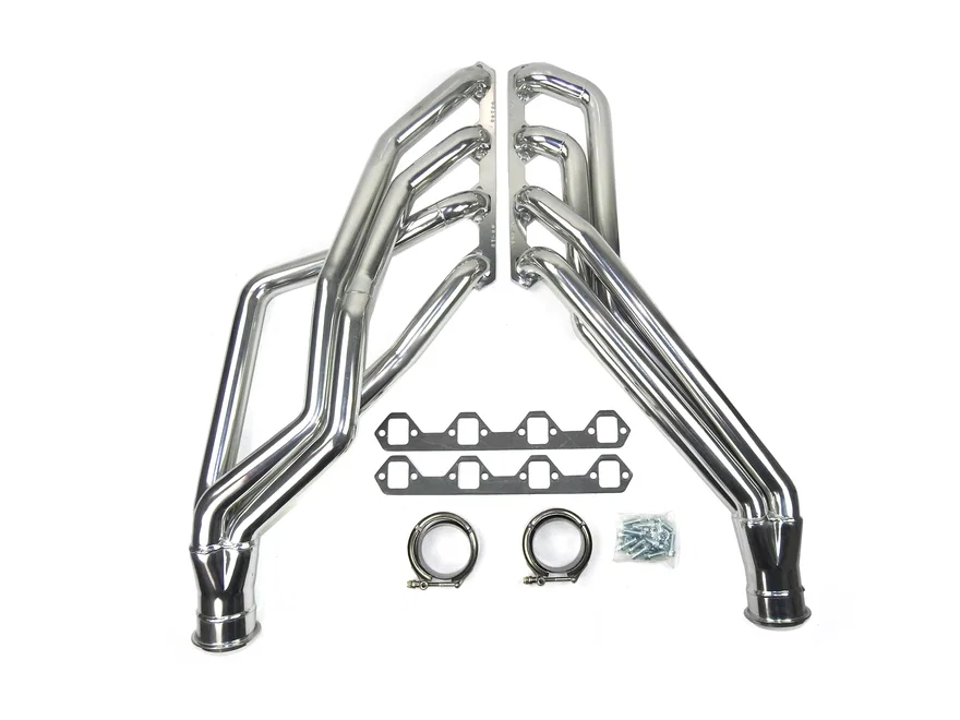 Long Tube 351W Silver Ctd for 1964-1973 Ford Mustang