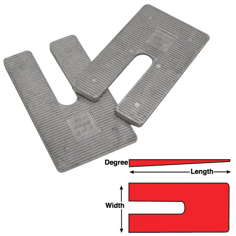SPC Performance 10752, AL SHIMS 4X6.5X3 deg.(6)