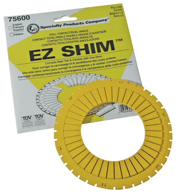 SPC Performance 75600, EZ Shim Dual Angle Camber/Toe Shim (Yellow)