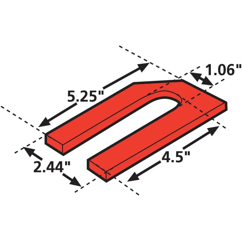 SPC Performance 36091, Prevost H/L SHIM 1/16 (6)