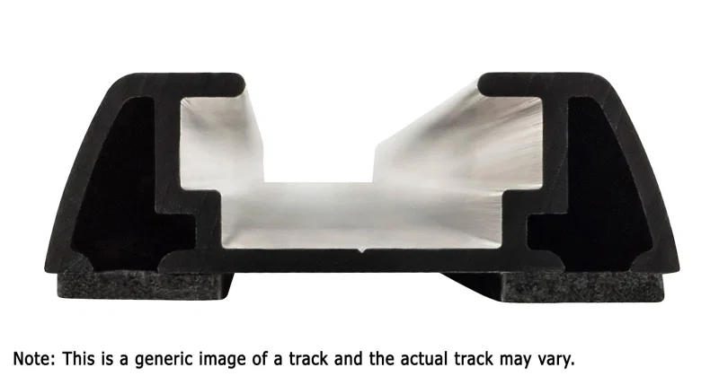 Rhino-Rack RTV148, RTV Tracks w/Hardware & End Caps - 58.3in - Pair