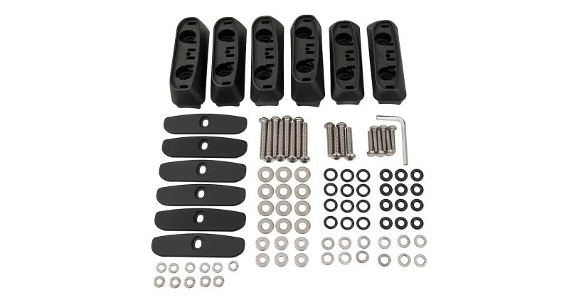 Rhino-Rack RCP03-BK, 03-09 Toyota Land Cruiser Prado RCP Base Kit - 6 pcs for Lexus GX470