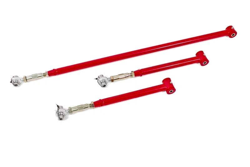 BMR Suspension RSK036R, 82-02 3rd Gen F-Body On-Car Adj. Rear Suspension Kit Poly/Rod End - Red