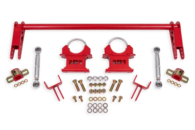 BMR Suspension ARB730R, 79-04 Ford Mustang 1.25in Rear Weld-on Anti-roll Bar Kit - Hollow - Red