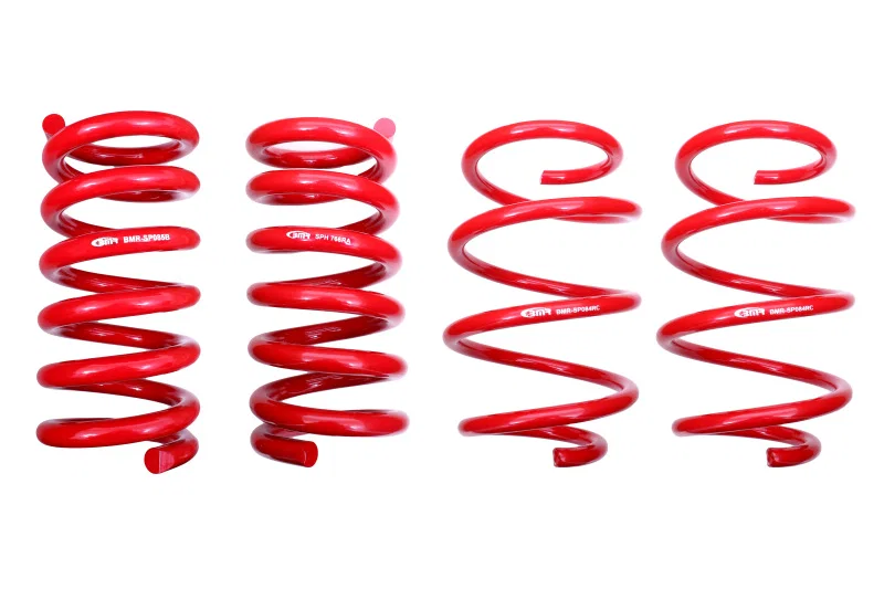 BMR Suspension SPH765R, 15-18 S550 Mustang Lowering Spring Kit (Set Of 4) - Red