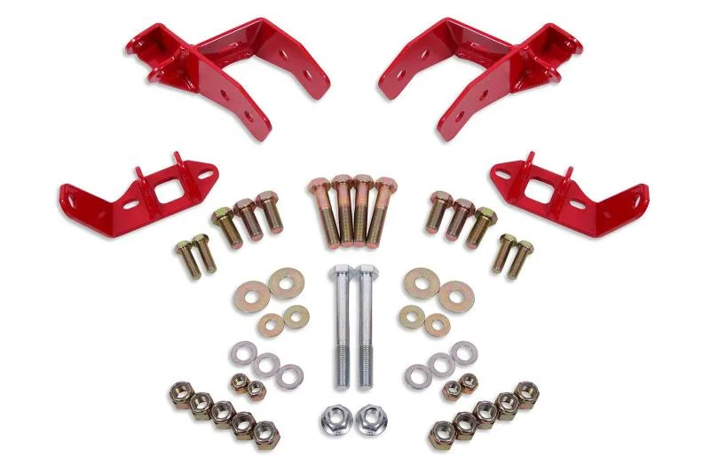 BMR Suspension CCK461R, 78-87 G-Body Coilover Conversion Kit Rear Non-adj Shock Mount w/o CAB - Red