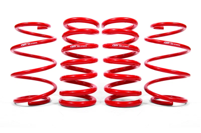BMR Suspension SPD763R, 15-20 Ford Mustang S550 Lowering Spring Kit (Set Of 4) - Red