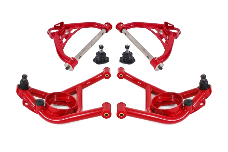 BMR Suspension AA031R, 70-81 2nd Gen F-Body Upper And Lower A-Arm Kit - Red