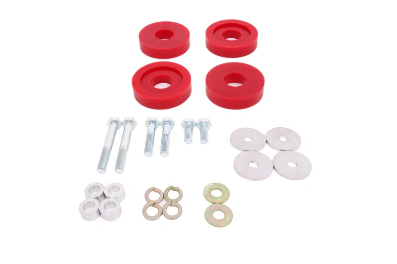 BMR Suspension BK051, 15-17 S550 Mustang Differential Lockout Bushing Kit (Polyurethane) - Red