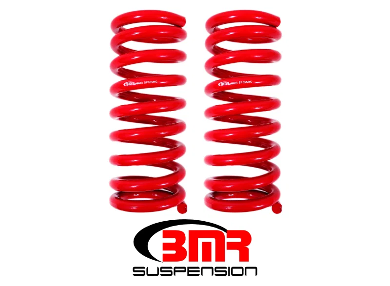 BMR Suspension SP055R, 67-69 1st Gen F-Body Small Block Front Lowering Springs - Red