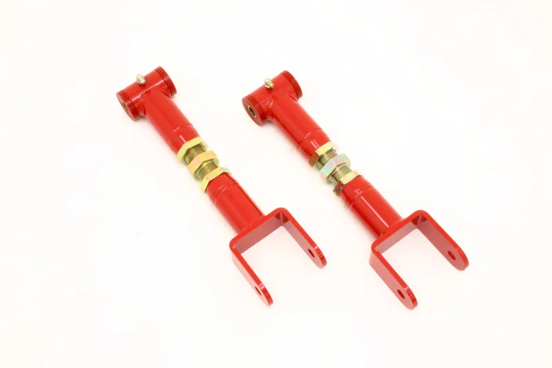 BMR Suspension UTCA002R, 91-96 B-Body Upper Control Arms On-Car Adj. Extended Length (Polyurethane) - Red for Chevrolet