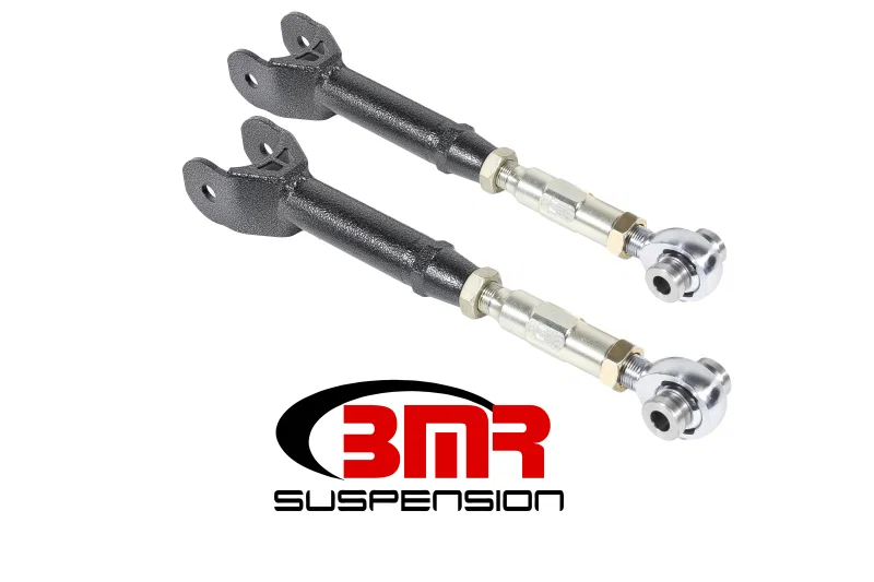 BMR Suspension UTCA063H, 16-17 6th Gen Camaro Upper Control Arms On-Car Adj. Rod Ends - Black Hammertone