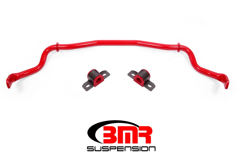 BMR Suspension SB044R, 15-17 S550 Mustang Front Hollow 35mm 3-Hole Adj. Sway Bar Kit - Red