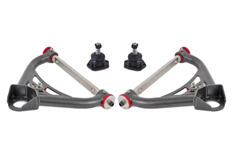 BMR Suspension AA015H, 70-81 2nd Gen F-Body Non-Adj. Upper A-Arms (Polyurethane) - Black Hammertone
