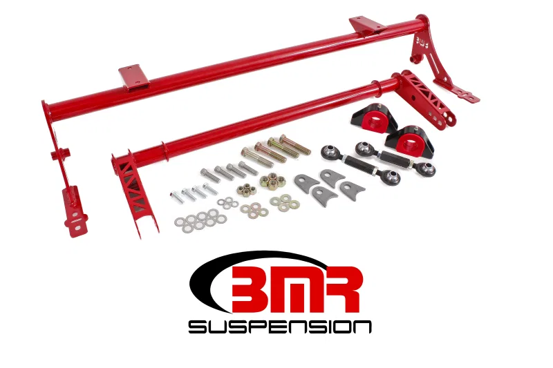 BMR Suspension XSB005R, 05-14 S197 Mustang Rear Bolt-On Hollow 35mm Xtreme Anti-Roll Bar Kit (Polyurethane) - Red
