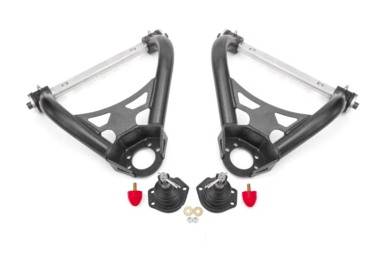 BMR Suspension AAU401H, 64-72 A-Body Non-Adj Upper A-Arms (Polyurethane) - Black Hammertone