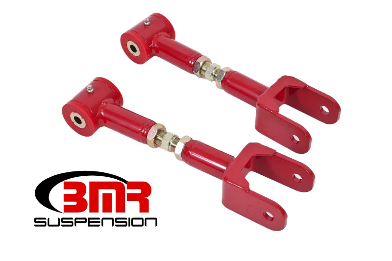 BMR Suspension UTCA055R, 78-87 G-Body Upper Control Arms On-Car Adj. (Polyurethane) - Red