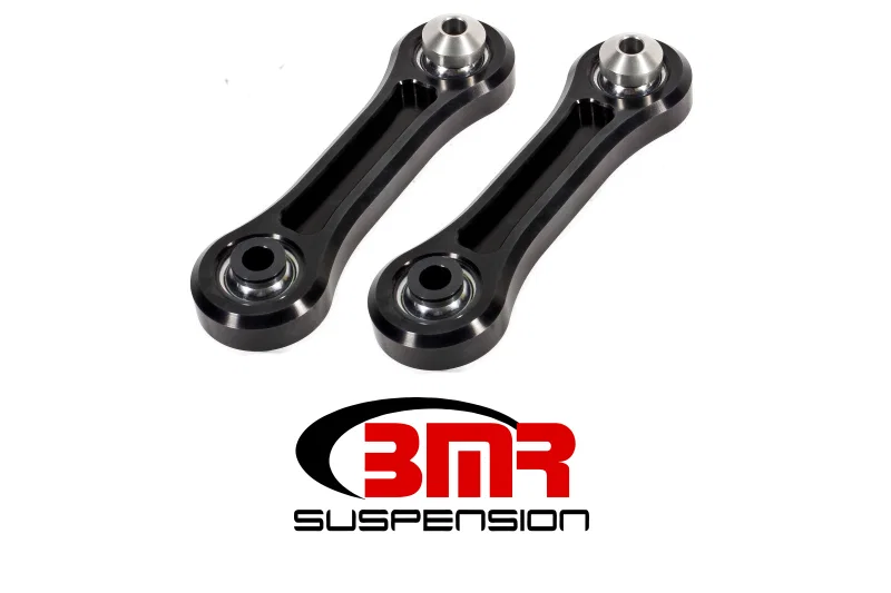 BMR Suspension TCA045, 15-17 S550 Mustang Rear Lower Control Arms Vertical Link w/ Spherical Bearings - Black