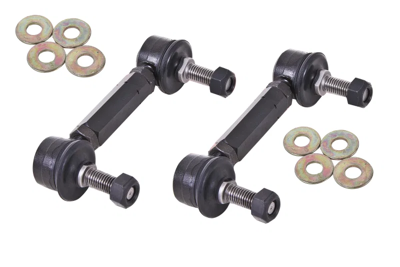 BMR Suspension ELK014, 15-17 S550 Mustang Rear Sway Bar End Link Kit - Black
