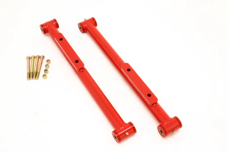BMR Suspension TCA009R, 91-96 B-Body Non-Adj. STD. Length Lower Control Arms (Polyurethane) - Red