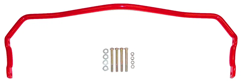 BMR Suspension SB009R, 64-72 A-Body Rear Solid 1.0in Sway Bar Kit - Red