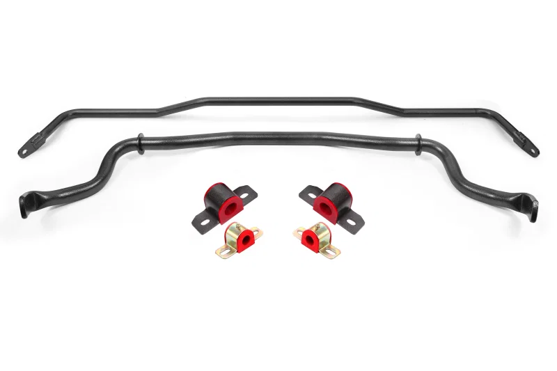 BMR Suspension SB760H, 15-22 S550 Mustang Sway Bar Kit with Bushings Front and Rear Black Hammertone