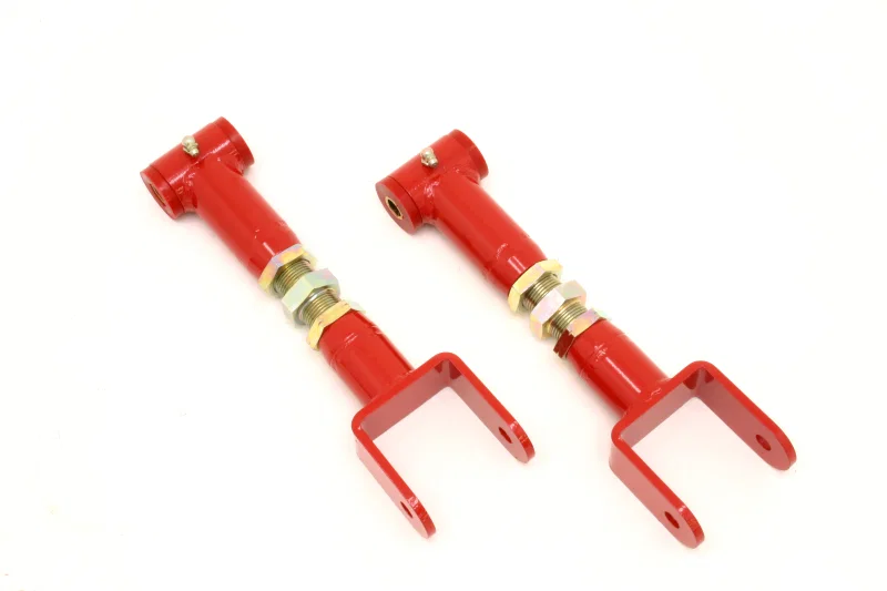 BMR Suspension UTCA002-1R, 91-96 B-Body Upper Control Arms On-Car Adj. STD. Length (Polyurethane) - Red for Chevrolet