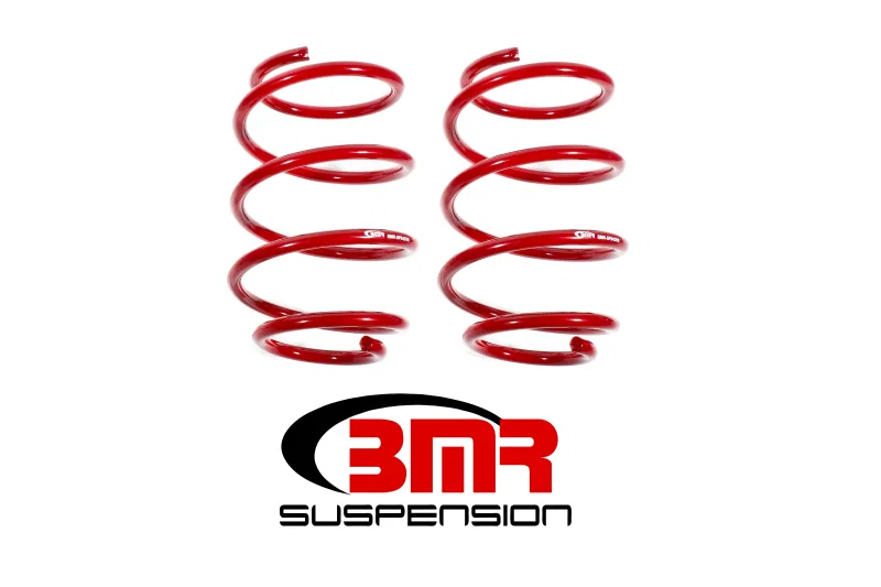 BMR Suspension SP042R, 16-17 6th Gen Camaro V8 Front Performance Version Lowering Springs - Red