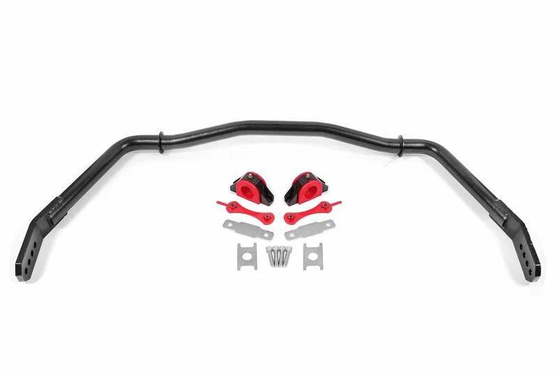 BMR Suspension SB754H, 05-14 Ford Mustang Front Hollow 38mm Sway Bar Kit w/ Bushings - Hammertone Black