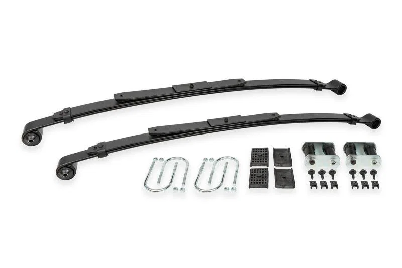 BMR Suspension SP317, 67-69 GM F-Body / 68-74 X-Body 3in Drop Rear Lowering Leaf Springs w/ Install Kit - Black