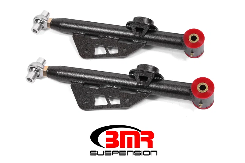 BMR Suspension TCA053H, 99-04 Mustang Single Adj. Lower Control Arms / Rod End (Polyurethane) - Black Hammertone