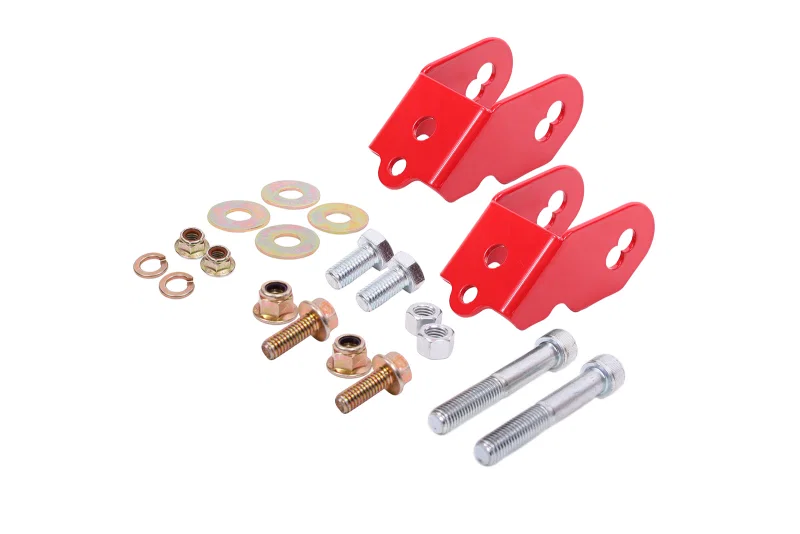 BMR Suspension WAK761R, 15-18 Ford Mustang S550 Rear Camber Adjustment Lockout Kit - Red