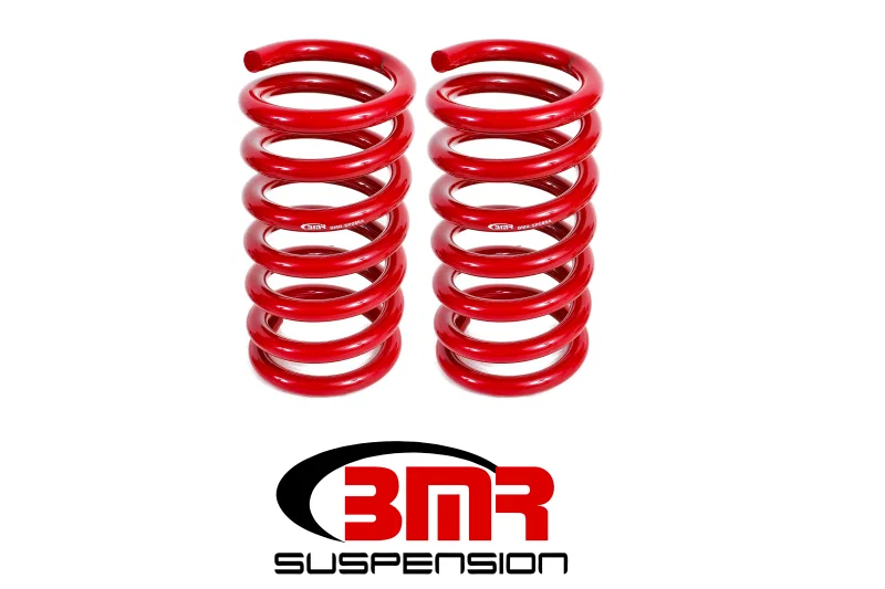 BMR Suspension SP088R, 15-17 S550 Mustang Rear Drag Version Lowering Springs - Red