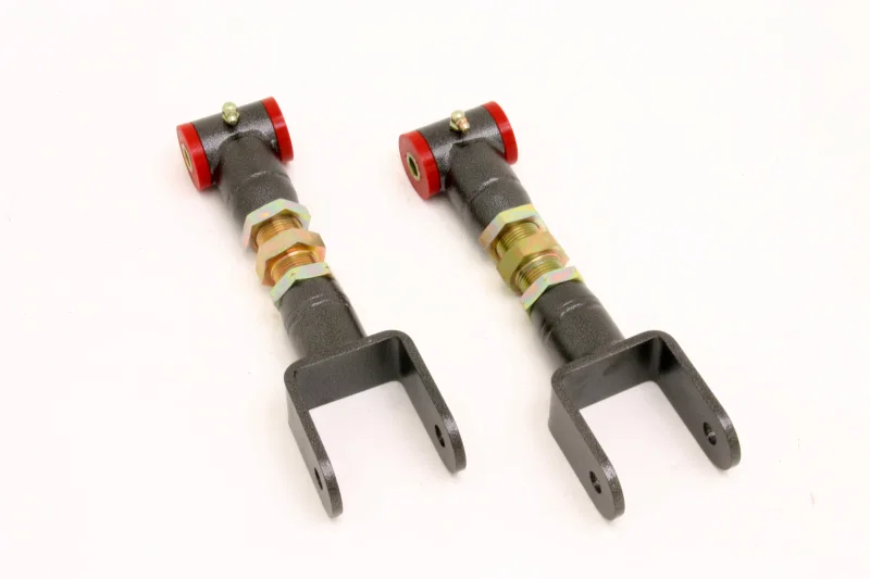 BMR Suspension UTCA014H, 79-04 Fox Mustang Upper Control Arms On-Car Adj. (Polyurethane) - Black Hammertone