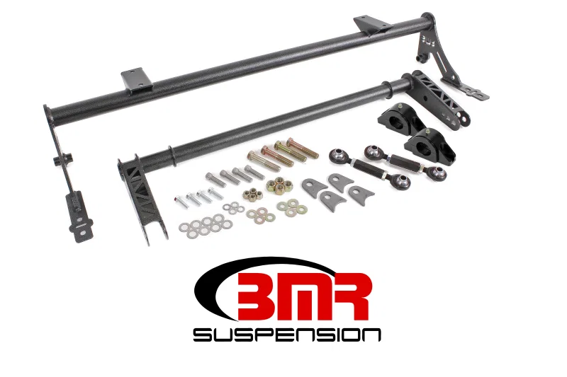 BMR Suspension XSB011H, 05-14 S197 Mustang Rear Bolt-On Hollow 35mm Xtreme Anti-Roll Bar Kit (Delrin) - Black Hammertone