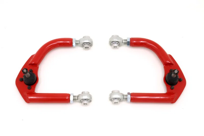 BMR Suspension AA004R, 93-02 F-Body Upper A-Arms w/ Adj. Rod Ends - Red