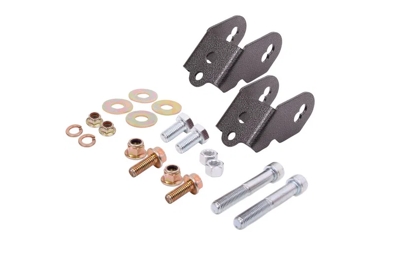 BMR Suspension WAK761H, 15-18 Ford Mustang S550 Rear Camber Adjustment Lockout Kit - Black Hammertone