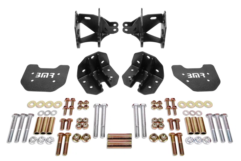 BMR Suspension CCK743H, 79-04 Mustang Rear Coilover Conversion Kit w/ Control Arm Bracket - Black Hammertone