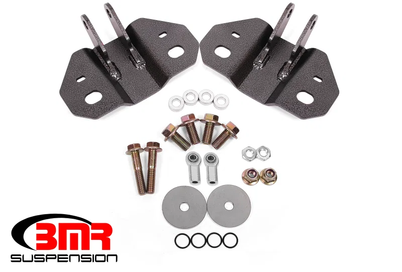 BMR Suspension SM760H, 15-19 Ford Mustang Rear Upper Shock Mount- Hammertone Black