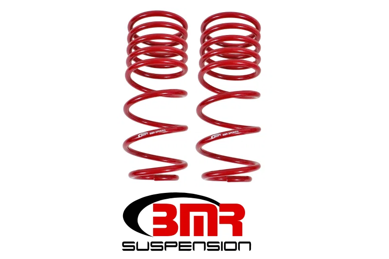BMR Suspension SP092R, 82-02 3rd Gen X-Body Rear Handling Version Lowering Springs - Red