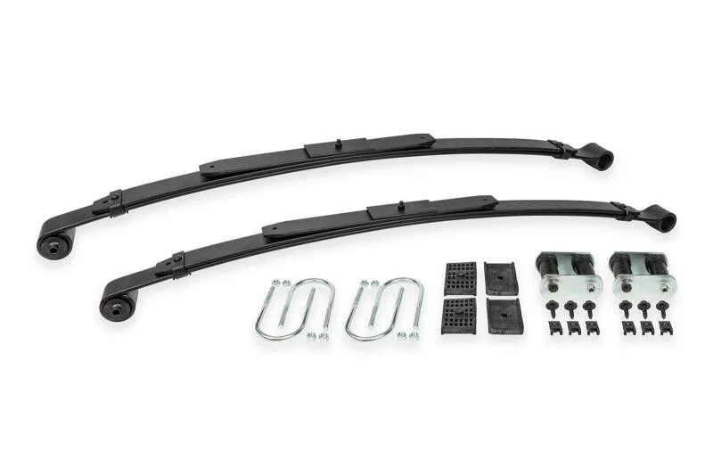 BMR Suspension SP313, 67-69 GM F-Body / 68-74 X-Body 2in Drop Rear Lowering Leaf Springs w/ Install Kit - Black