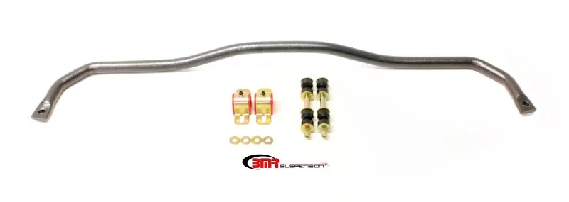 BMR Suspension SB004H, 67-69 1st Gen F-Body Front Hollow 1.25in Sway Bar Kit w/ Bushings - Black Hammertone