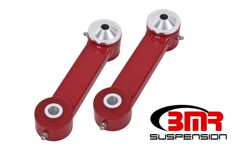 BMR Suspension TCA048R, 15-17 S550 Mustang Rear Lower Control Arms Vertical Link (Polyurethane) - Red