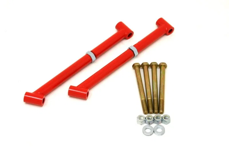BMR Suspension RB001R, 64-67 A-Body Control Arm Reinforcement Braces - Red