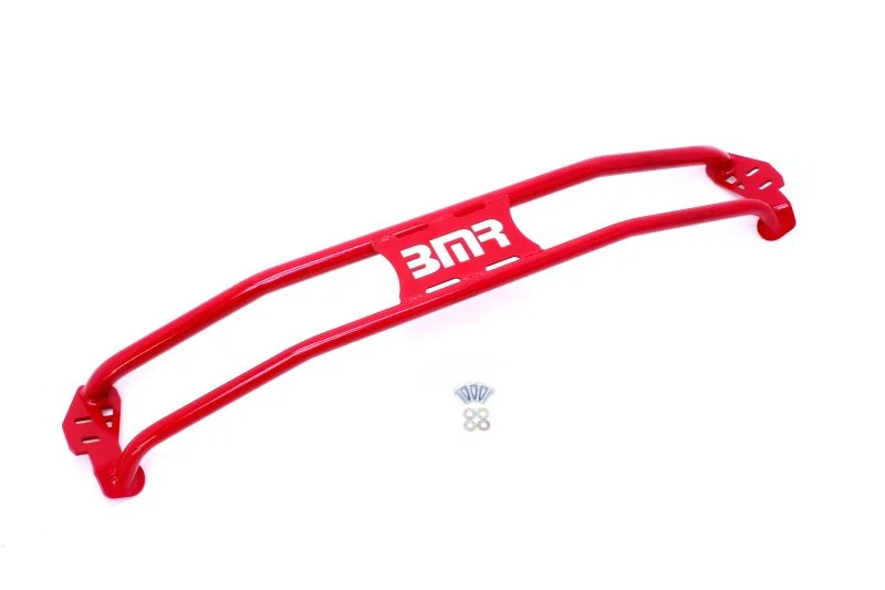 BMR Suspension STB017R, 11-15 5th Gen Camaro Front 2-Point Strut Tower Brace - Red